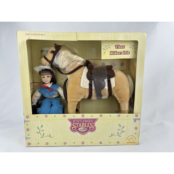Vintage Myrtlewood Stables Thor & Iris Rider American Quarter Horse Gift Set